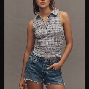 Pilcro Shirred Top XS NWT